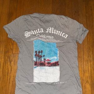 Santa Monica California Graphic Tee - Gray